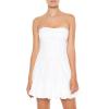 Forever 21 Women’s Strapless Eyelet Corset Mini Dress(White)