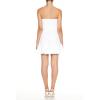 Forever 21 Women’s Strapless Eyelet Corset Mini Dress(White)