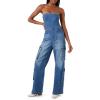 Forever 21 Women’s Strapless Stretch-denim Jumpsuit(Medium Denim)