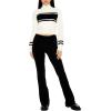 Forever 21 Women’s Striped Turtleneck Sweater(White)