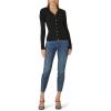Forever 21 Women’s Sweater-Knit Button-Front Shirt(Black)