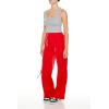 Forever 21 Women’s Wide-Leg Utility Cargo Pants(High Risk Red)