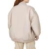 Forever 21 Women’s Zip-up Bomber Jacket(Goat)