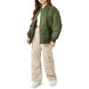 Forever 21 Women’s Zip-up Bomber Jacket(Olive)