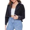 Forever 21 Corduroy High-Low Shirt Black Small