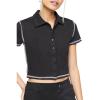 Forever 21 Women’s Button-Down Shirt(Black)