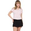 Forever 21 Women’s Collared Button Down Top with Ruffle Hem(Pink)