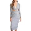 Forever 21 Women’s Cutout Bodycon Dress(Heather Grey)