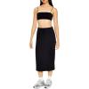 Forever 21 Women’s Fleece Cargo Midi Skirt(Black)