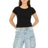 Forever 21 Women’s Hourglass Fitted T-Shirt(Black)