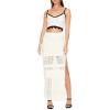 Forever 21 Women’s Open-Knit Maxi Skirt(Vanilla)