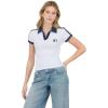 Forever 21 Womens Polo Tee with Embroidery(Grey)