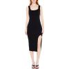 Forever 21 Women’s Ponte Knit Midi Tank Dress(Black)