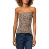 Forever 21 Women’s Regular Length Tube Top Strapless Stretch(Leopard)