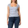 Forever 21 Women’s Short Sleeve Square Neck Cropped T Shirt(White)