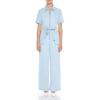 Forever 21 Women’s Zip-up Tie-front Denim Jumpsuit(Light Denim)
