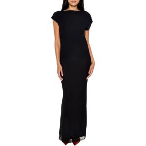 Forever 21 Women’s Cap-Sleeve Crop Top(Black)