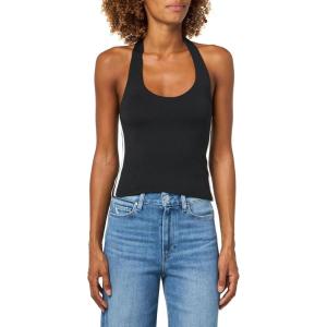 Forever 21 Women’s Halter Top with Graphic Print Casual Trend Style(Black)