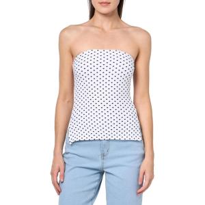 Forever 21 Womens Regular Length Tube Top Strapless Stretch(White)