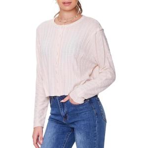 Forever 21 Women’s Ribbed Button-Front Top(Oatmeal)