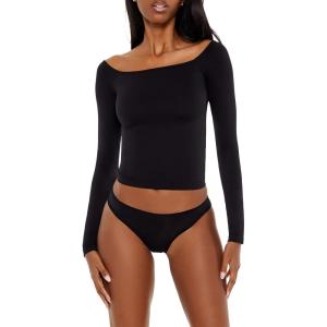 Forever 21 Women’s Seamless Crop Top(Black)