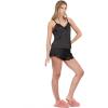Forever 21 Womens Satin Cami with Lace Trim Sleepwear(Black)