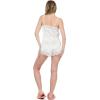 Forever 21 Womens Satin Cami with Lace Trim Sleepwear(White)