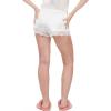 Forever 21 Womens Satin Shorts with Lace Trim Sleepwear(Ivory)