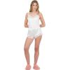 Forever 21 Womens Satin Shorts with Lace Trim Sleepwear(Ivory)