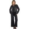 Forever 21 Women’s Denim Jacket With Chest Pockets(Black)