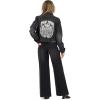 Forever 21 Women’s Denim Jacket With Chest Pockets(Black)