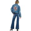 Forever 21 Women’s Denim Jacket With Chest Pockets(Blue)
