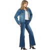 Forever 21 Women’s Denim Jacket With Chest Pockets(Blue)