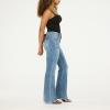 Forever 21 Women’s Flare Denim High-Rise Slim Fit Stretch Jeans – Retro Y2k Style(Blue)