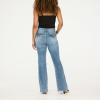 Forever 21 Women’s Flare Denim High-Rise Slim Fit Stretch Jeans – Retro Y2k Style(Blue)
