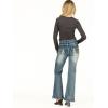 Forever 21 Women’s Flare Denim High-Rise Slim Fit Stretch Jeans – Retro Y2k Style(Dark Blue)