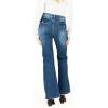 Forever 21 Women’s Flare Denim High-Rise Slim Fit Stretch Jeans – Retro Y2k Style(Dark Wash)