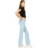 Forever 21 Women’s Flare Denim High-Rise Slim Fit Stretch Jeans – Retro Y2k Style(Light Wash)