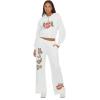 Forever 21 Women’s Wide Leg Jogger with Hidden Drawstring and Screens(Grey)