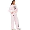 Forever 21 Women’s Wide Leg Jogger with Hidden Drawstring and Screens(Pink)