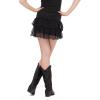 Forever 21 Women’s Lace Tiered Skort(Black)
