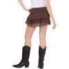 Forever 21 Women’s Lace Tiered Skort(Brown)