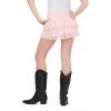 Forever 21 Women’s Lace Trim Skirt with Built-in Shorts(Pink)