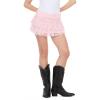 Forever 21 Women’s Lace Trim Skirt with Built-in Shorts(Pink)