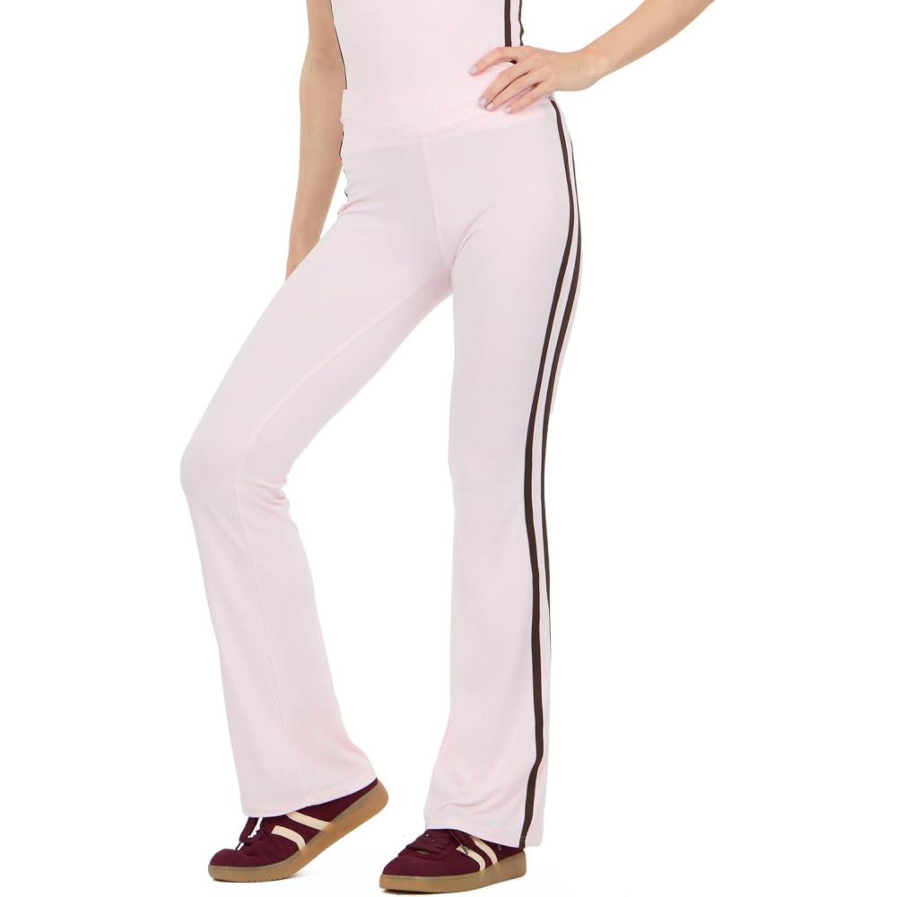 image:imageForever 21 Womens Flare Leggings with Side StripesPink
