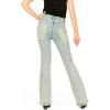 Forever 21 Womens Denim Pant with Tie Up Front(Blue)