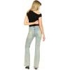 Forever 21 Womens Denim Pant with Tie Up Front(Blue)