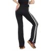 Forever 21 Women’s Flare Leggings with Side Stripes(Black)