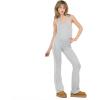 Forever 21 Women’s Flare Leggings with Side Stripes(Grey)