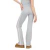 Forever 21 Women’s Flare Leggings with Side Stripes(Grey)